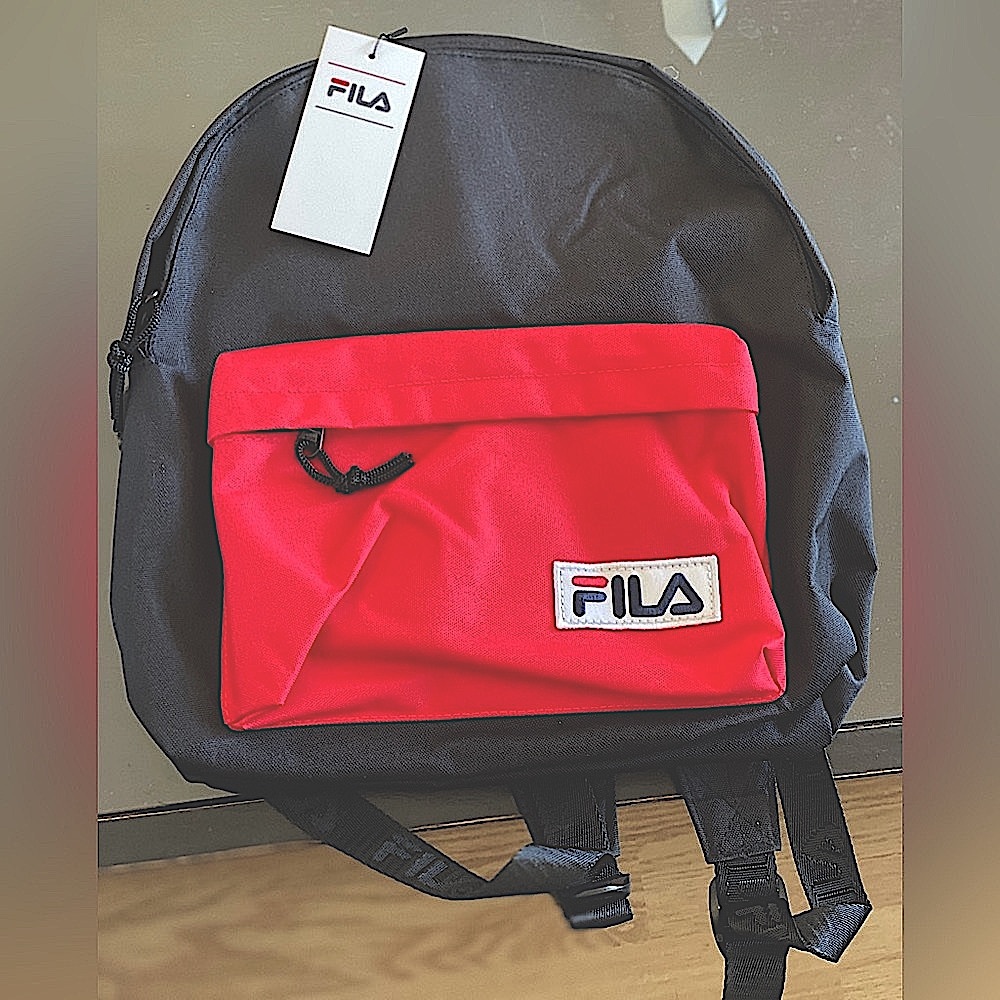 Mini Backpack — FILA, Black and Red - Picture 2 of 12